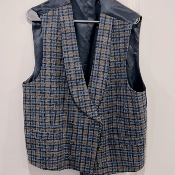 Men House of Bruar (Scotland) Double Breasted Men Vest. Size 44 - Picture 1 of 2
